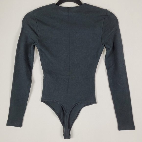 Abercrombie & Fitch Soft AF Bodysuit Black Size XXS MSRP $50 New With Tags - Picture 4 of 6